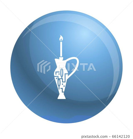 Candle stick and jug jewish icon, simple style Candle stick and jug jewish icon, simple style 66142120