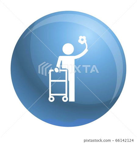 Man walker icon, simple style Man walker icon, simple style 66142124