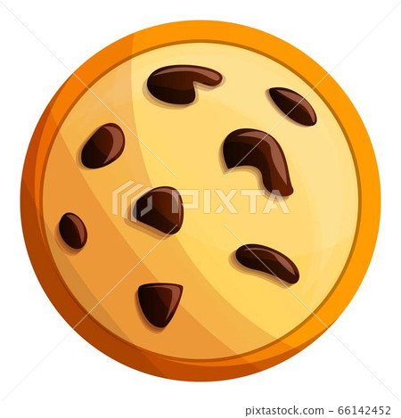 Peanut cookies icon, cartoon style Peanut cookies icon, cartoon style 66142452