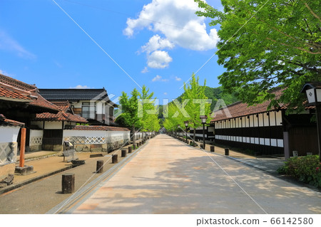 [島根縣]新鮮的綠色津和野町街 66142580