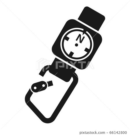 Climb tool compass icon, simple style Climb tool compass icon, simple style 66142800