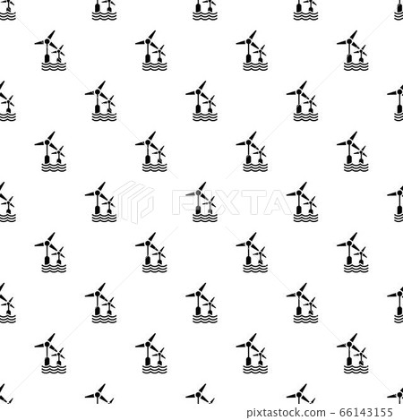 Wind wave turbine pattern seamless vector - Stock Illustration ...