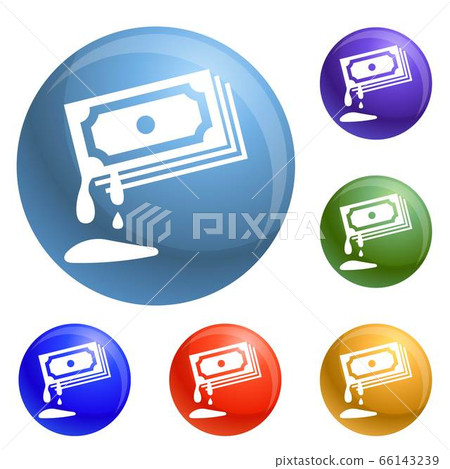 Blood money icons set vector - Stock Illustration [66143239] - PIXTA