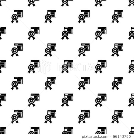 Star emblem pattern seamless vector Star emblem pattern seamless vector 66143790