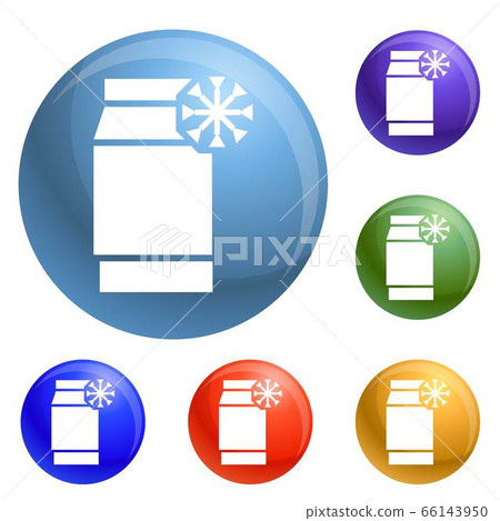 Freeze pack icons set vector Freeze pack icons set vector 66143950
