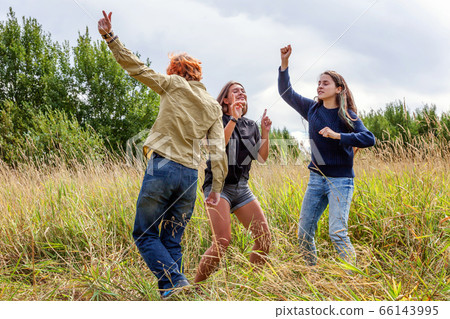 Summer holidays vacation happy people concept. Summer holidays vacation happy people concept. 66143995