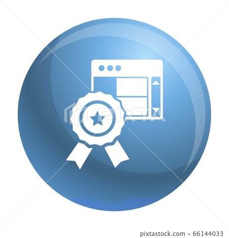 Star emblem icon, simple style Star emblem icon, simple style 66144033