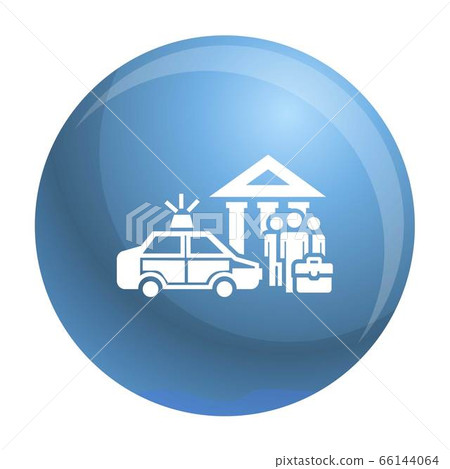 Police bribery case icon, simple style Police bribery case icon, simple style 66144064