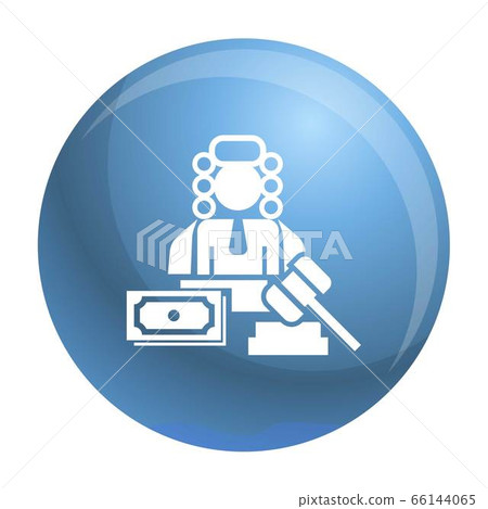 Judge bribery icon, simple style Judge bribery icon, simple style 66144065