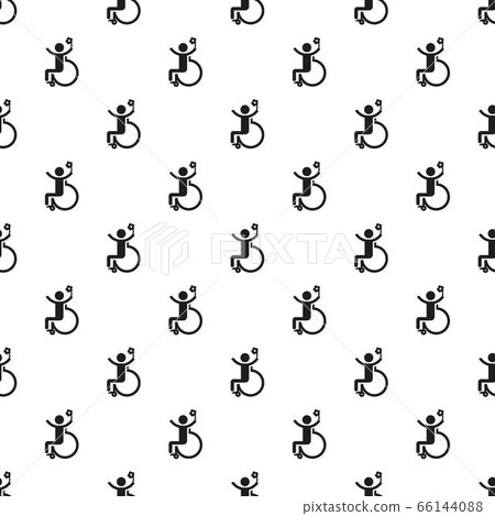 Man prosthesis leg pattern seamless vector 66144088