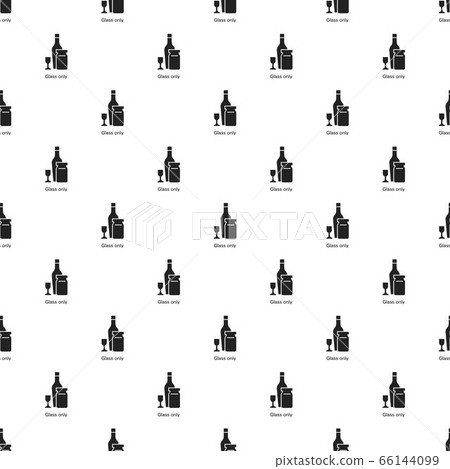 Wine glass bottle pattern seamless vector - Stock Illustration ...