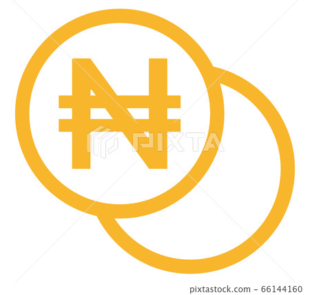 vector, nigeria naira, currency symbol 66144160