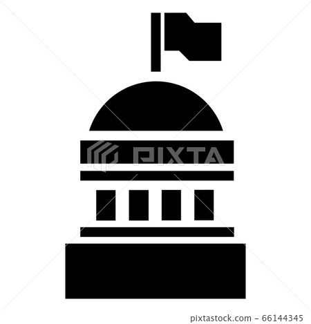 White house icon, simple style - Stock Illustration [66144345] - PIXTA