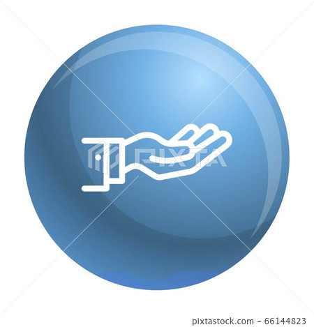 Give hand icon, outline style 66144823