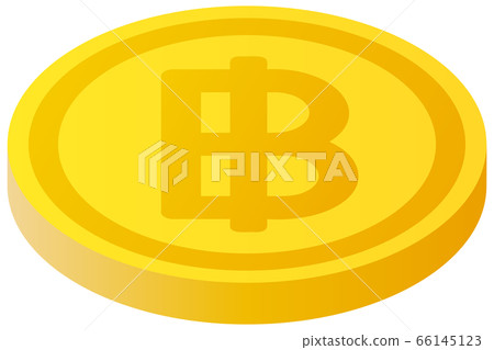 The Thai Baht currency symbol coin 66145123