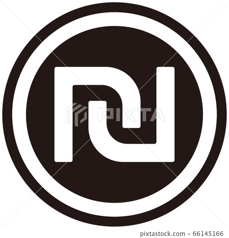 The Israeli new shekel currency symbol 66145166