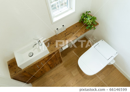 Fashionable toilet with window Fashionable toilet with window 66146599