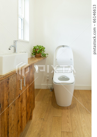 Bright toilet with windows 66146613
