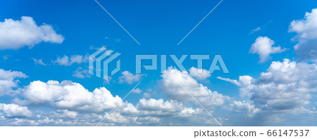 Panorama photo of white cloud on the blue sky Panorama photo of white cloud on the blue sky 66147537
