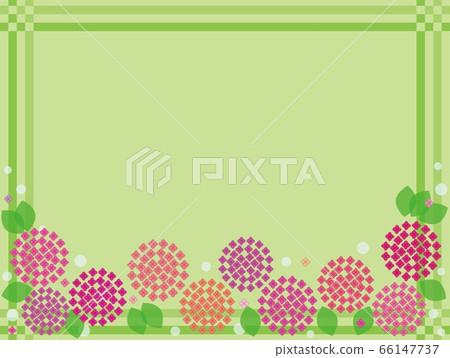 Hydrangea Frame - Stock Illustration [66147737] - PIXTA