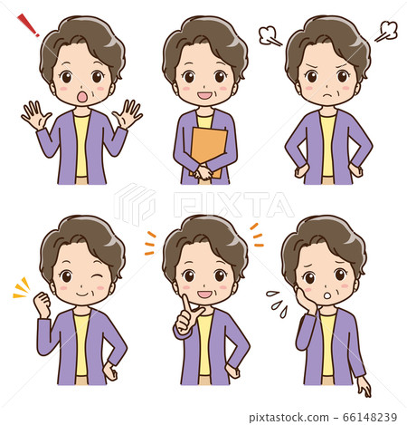 各種姿勢的插圖奶奶 各種姿勢的插圖奶奶 66148239