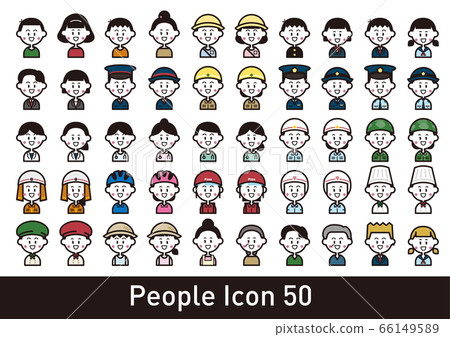 Many people icon set Many people icon set 66149589