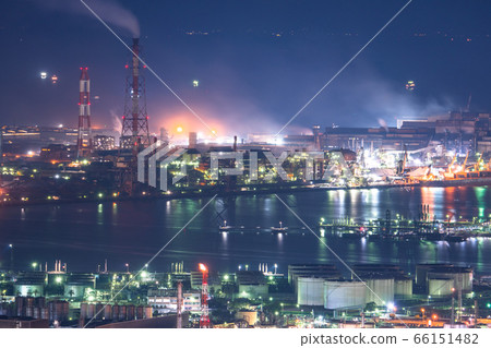 《Okayama Prefecture》Mizushima Complex/Factory night view 《From Washiwayama Skyline》 66151482