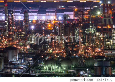 《岡山縣》水島綜合工廠/工廠夜景《從和way山天際線出發》 《岡山縣》水島綜合工廠/工廠夜景《從和way山天際線出發》 66151509