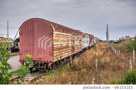 Old Wagon for solid-fuel rockets in Ukraine 66153183