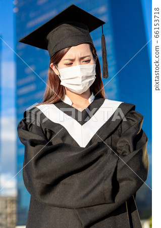 Depressed asian female graduate Depressed asian female graduate 66153718
