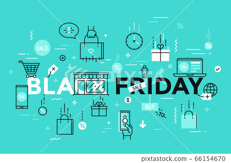 Thin line vector concept Thin line vector concept 66154670