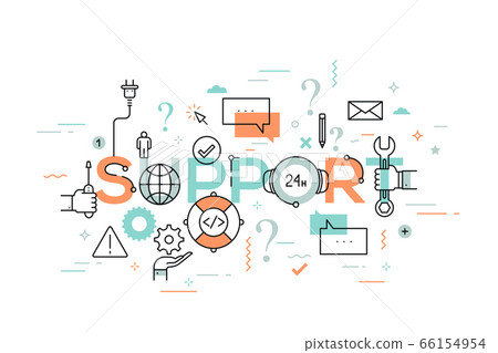 Thin line vector concept Thin line vector concept 66154954