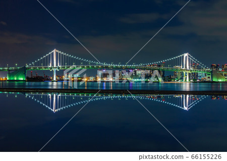 從晴海碼頭看到的東京灣地區夜景 66155226