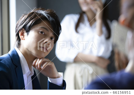 Young business man at work 66156951