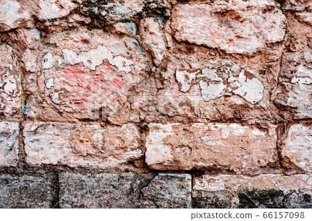Texture of a concrete wall with cracks Texture of a concrete wall with cracks 66157098
