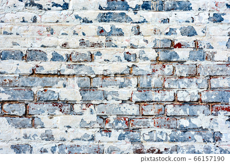 Texture of a brick wall with cracks and scratches 66157190