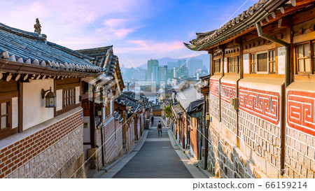Bukchon Hanok Village in Seoul City, Traditional 66159214