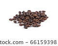 Coffee beans isolated on white. 66159398