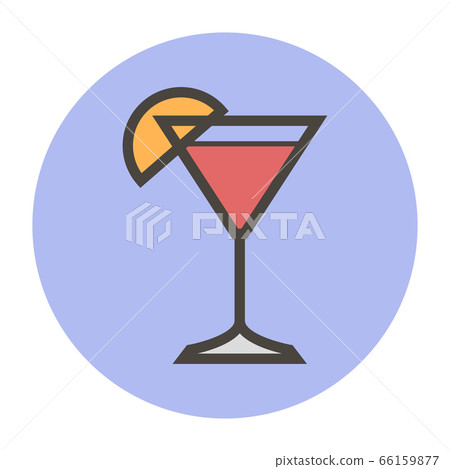 Cocktail. Vector flat style 66159877