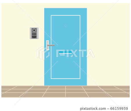 入口門和對講機插圖 66159939