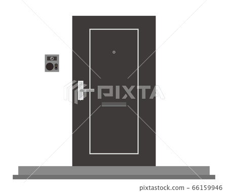 入口門和對講機插圖 66159946