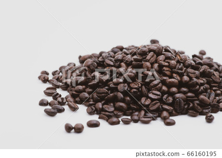 Coffee beans Heaping on a white background b-3 film style 66160195