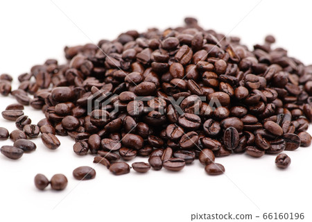 Coffee beans c-1 heap on a white background 66160196