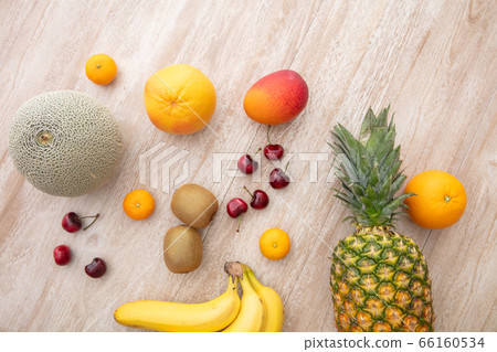 Tropical fruits on trees fruits summer resort fruits 66160534
