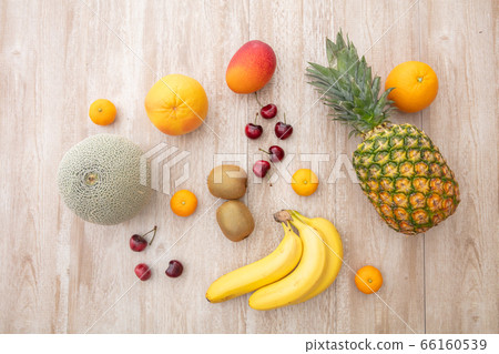 Tropical fruits on trees fruits summer resort fruits 66160539