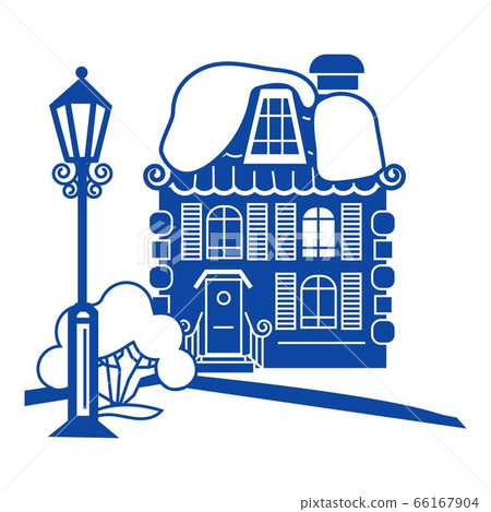 Wood house icon, simple style Wood house icon, simple style 66167904