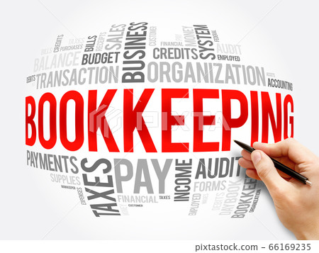 Bookkeeping word cloud collage, business concept 66169235