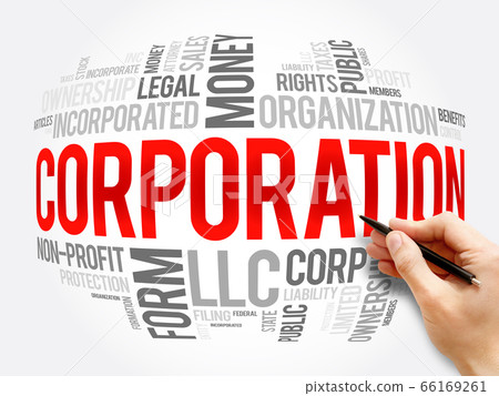 Corporation word cloud collage, business concept Corporation word cloud collage, business concept 66169261