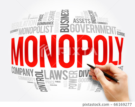 Monopoly word cloud collage, business concept Monopoly word cloud collage, business concept 66169277