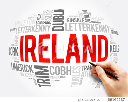 List of cities in Ireland word cloud collage 66169287
